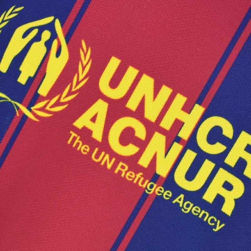 FC Barcelona Camiseta Blaugrana Primera Equipación Adulto Temporada 25/26, Réplica Oficial Lamine Yamal, Unisex, Talla M, Cuello Redondo, Poliéster