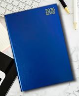 PaulStore 2026 Page A Day Diary A4 A5 A6 Hard Backed Blue view 2
