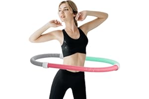 PFNRTH Weighted Soft Spring Hula Hoop for Adults,Soft Waist Friendly Design and Efficient Fat Burning, Suitable for Various Venues, Homes, Outdoor Activities, etc.