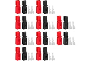 ANCHImsr 40 PCS (10 Pair) 45 Amp Power Connectors,Battery Connector Modular Power Connector Quick Disconnect,AWG10-12,Quick Disconnect Modular Terminals Connectors