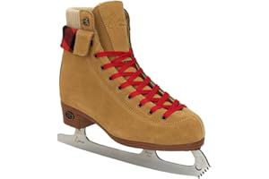Riedell Ember Recreational Ice Skates – Durable, Waterproof Figure Skates with Stainless Steel Blade, Suede Boot, and No-Maintenance PVC Outsole