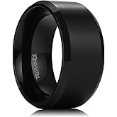 King Will Titanium Wedding Band for Men Women- 3-10mm Width Black/Sliver/Gold High Purity Titanium Promise Wedding Ring Comfort Fit for Daily Wear Size 6-14