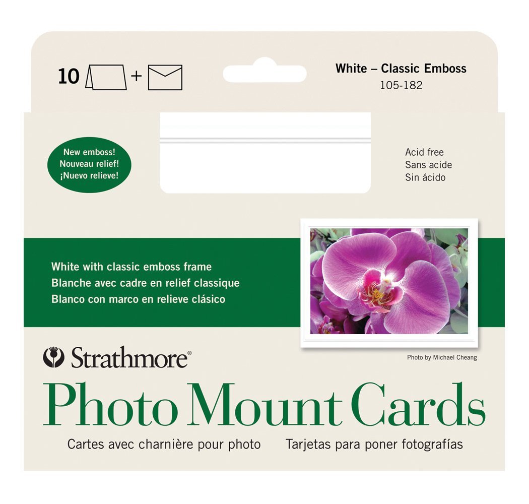 Strathmore Photo Mounts & Frames, Paper, White, 5x6.88