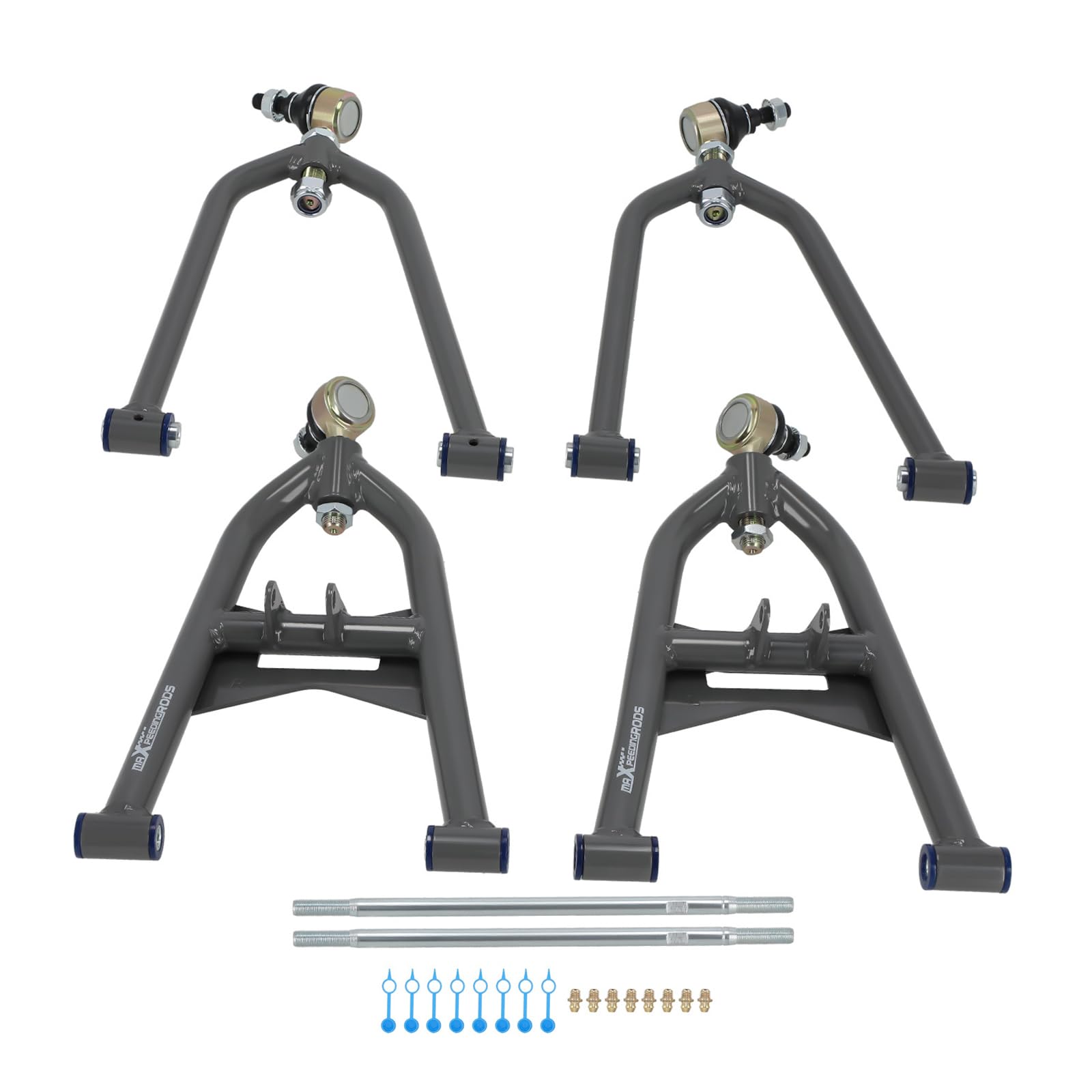 Photo 1 of (used)(see all images) maXpeedingrods Adjustable A Arm for Honda ATV TRX 400EX 1999-2004, +2-0 Front Upper Lower Control Arm Kit