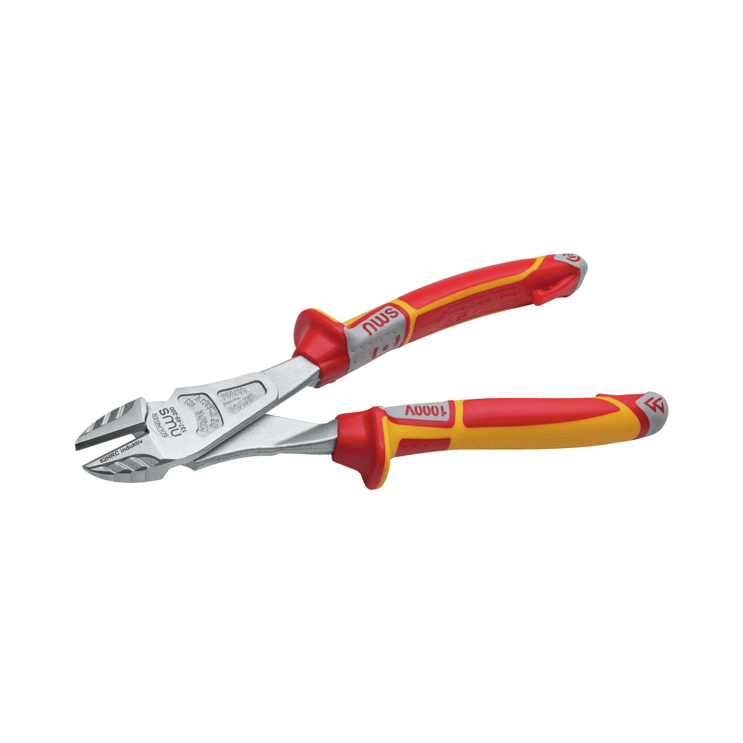 NWS 137-49-VDE-200-SB Number 137-49 VDE Heavy Duty Side Cutter, Silver/Red, 200 mm