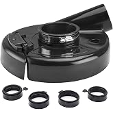 SDRTOP Dust Shroud Angle Grinder 7 Inch Dustless Vacuum Universal Surface Cover with 4pcs Locating Ring,for Concrete Stone Granite