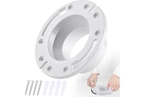 MENNTY RV Toilet Flange for Replacement 385345892/SE345892 Socketed Floor Flange for RV Toilets and Home Toilets with 3/4/5-Inch Drain Pipe - White