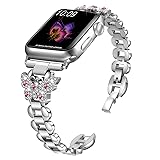 SaNgaiMEi Bling Band Compatible Apple Watch Band