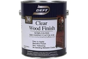 DEFT 1 gal Deft DFT011 Clear Clear Wood Finish Brushing Lacquer Semi-Gloss