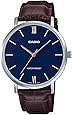 Casio MTP-VT01L-2BUDF Orologio Uomo - Quadrante Multicolore, Cinturino In Pelle Nera, Vetro Minerale - 3