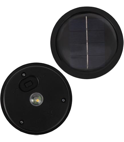 2-Pack Solar Light Replacement Tops – 9.3cm Waterproof LED Caps With Warm Glow For Garden Pathway Lanterns & Outdoor Decor