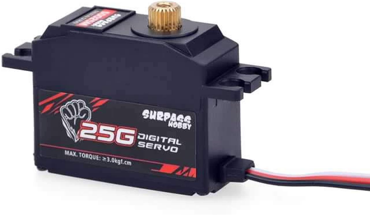 SURPASS HOBBY 25G Metallo Plastica Gear Servo Digale S0025M S0025P per 1/12 RC Auto Aereo Barca Robot Drone Aereo Wltoys Axial  26