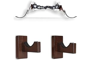 Bow Rack Wall Mount Wooden Bow Hanger Bow Hook Wall Mount Bow Storage Rack Universal Bow Holder Stand for Recurve Compound Bo