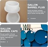 KOMBIUDA 10Pcs 200L Oil Drum Bung Caps Plastic Plugs Leak-Proof Water Barrel view 4