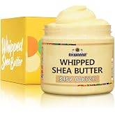 AKWAABA Whipped Shea Butter (Baby Powder) &ndash; Nourishes &amp; Moisturizes | Made with Shea Butter | No Dyes &amp; Parabens | 12 oz / 340 g