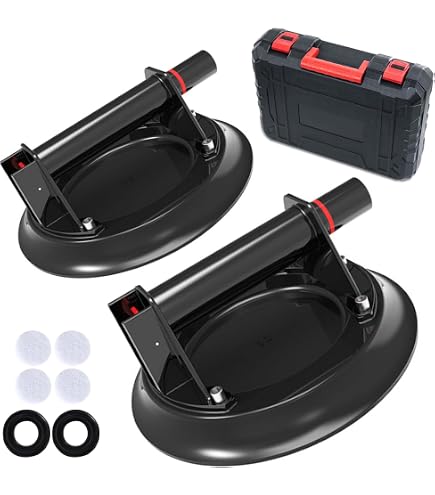 Aazon.co: TILER 8" Electric Vacuu Suction Cup Heavy Duty Lifter - Vacuu Suction Cup Panel