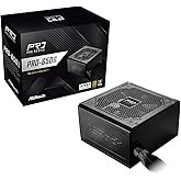ASRock PRO-650G Power Supply - 650W 80 Plus Gold Certified, ATX 3.1 Ready, 120mm Fan, Full Protection Circuit, 3-Year Warranty