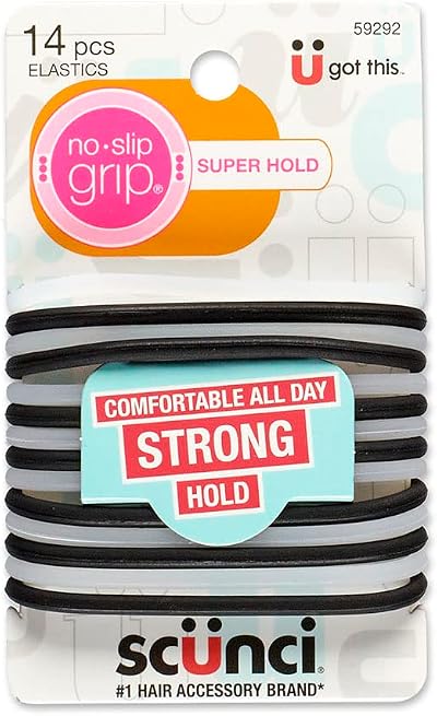 Scunci No-slip Grip Evolution Jelly Ponytailers 14 Count Conair Colors Vary