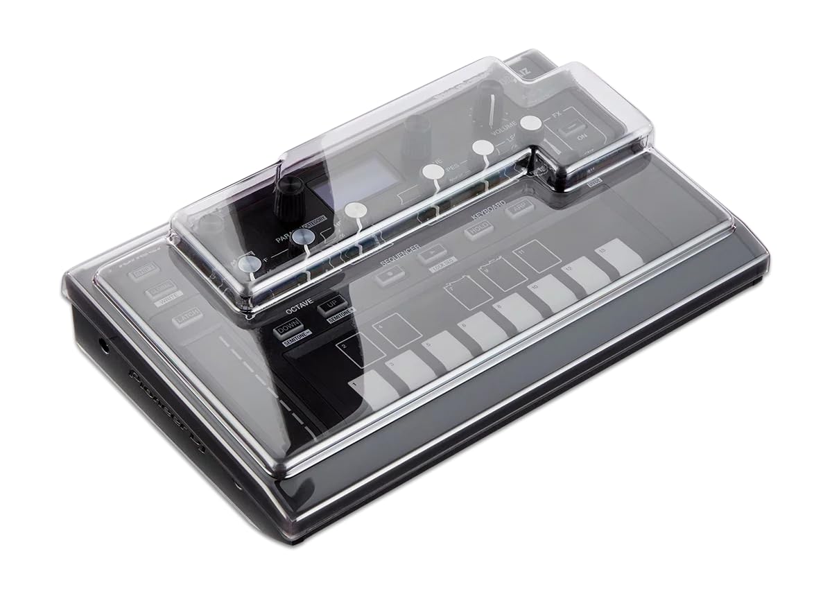 Decksaver Cover for Pioneer DJ Toraiz AS-1 - Super-Durable Polycarbonate Protective lid in Smoked Clear Colour, Made in The UK - The Producers' Choice for Unbeatable Protection