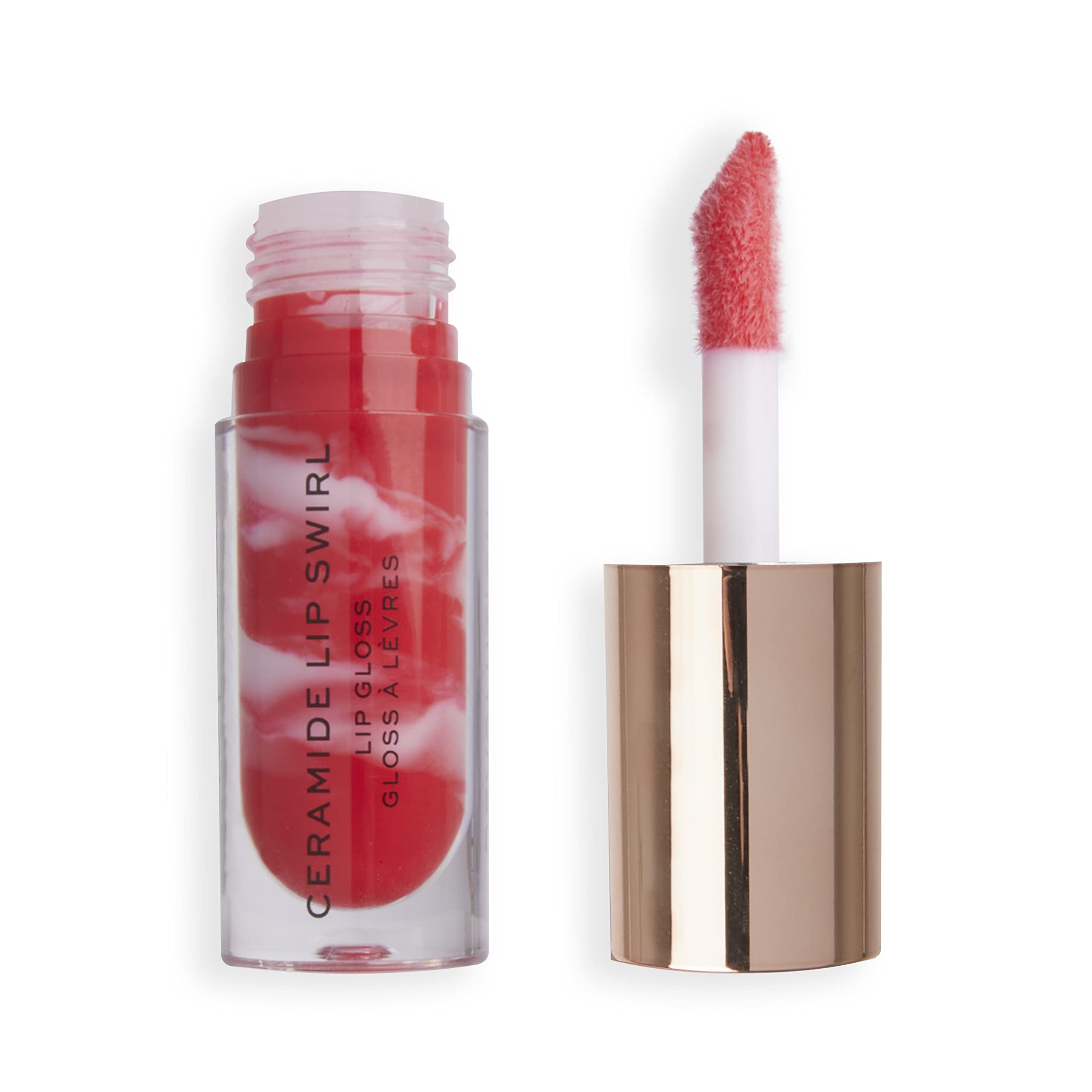 Makeup Revolution, Lip Swirl Ceramide Gloss, Lipgloss, Bitten Red, 4.5ml