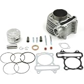 Glixal High Performance GY6 61mm 170cc Big Bore Rebuild Cylinder Kit | Fits 152QMI 157QMJ Engine Chinese Scooter Moped ATV Go-Kart