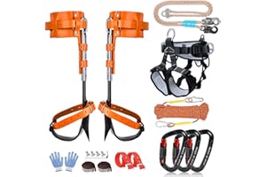 MITOJOSYEER Tree Climbing Gear - Tree Climbing Spikes,for Hunting, Fruit Picking,Climbers of Tree Climbing Equipment