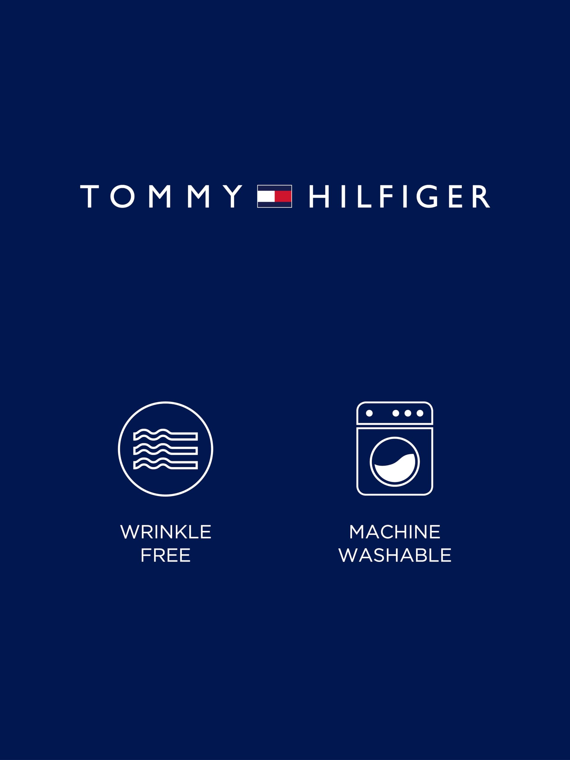 Mua Tommy Hilfiger Men's Dress Shirt Slim Fit Non Iron Solid, White, 15
