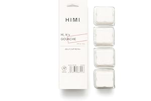 HIMI Gouache Paint Jelly Cup Refill, 4 Pack 30g, Single Color Paint for Artists & Hobby Painters, Unique Design In Jelly Cup Rich Pigment, Non Fading Art Supplies for Canvas and Paper Painting(WHITE)