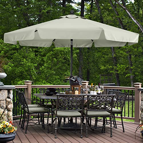 MASTERCANOPY Valance Patio Umbrella for Outdoor Table Market 8 Ribs (7