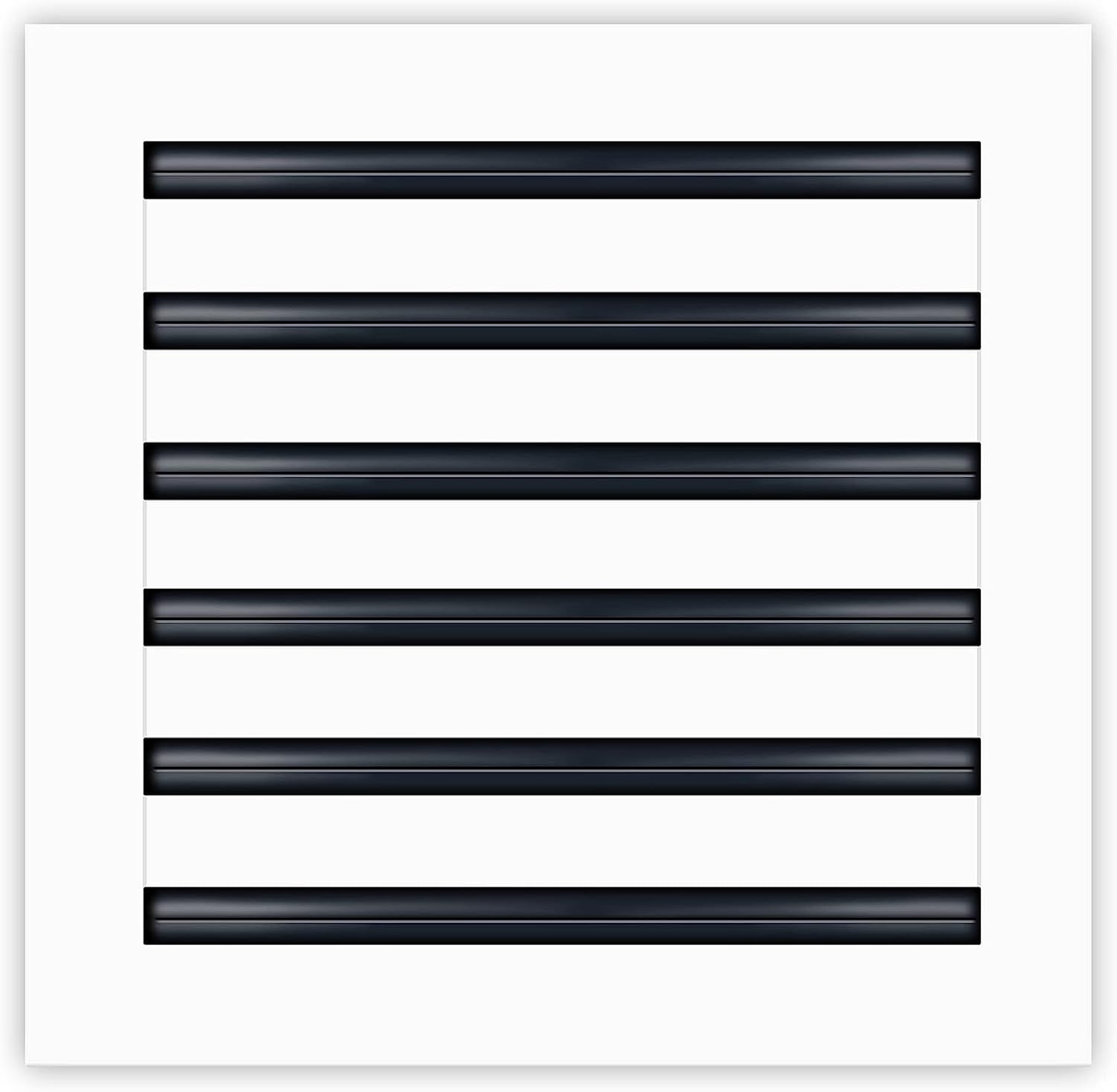 Registers, Grilles & Vents - BUILDMART - 12x12 Modern AC Vent Cover - Decorative White Air Vent - Standard Linear Slot Diffuser - Register Grille for Ceiling, Walls & Floors - Texas Buildmart