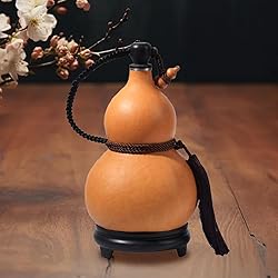 Fenteer Dried Gourd Water Bottle, Portable Water