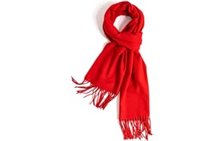 TUSHUSTY Scarf For Men Women Winter Warm Neck Plaid Solid Scarves Fall Softest Classic