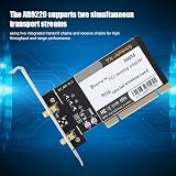 fasient 300Mbps Dual Band WiFi Card AR9220 PCIe 2.4/5GHz 802.11n for Win view 3