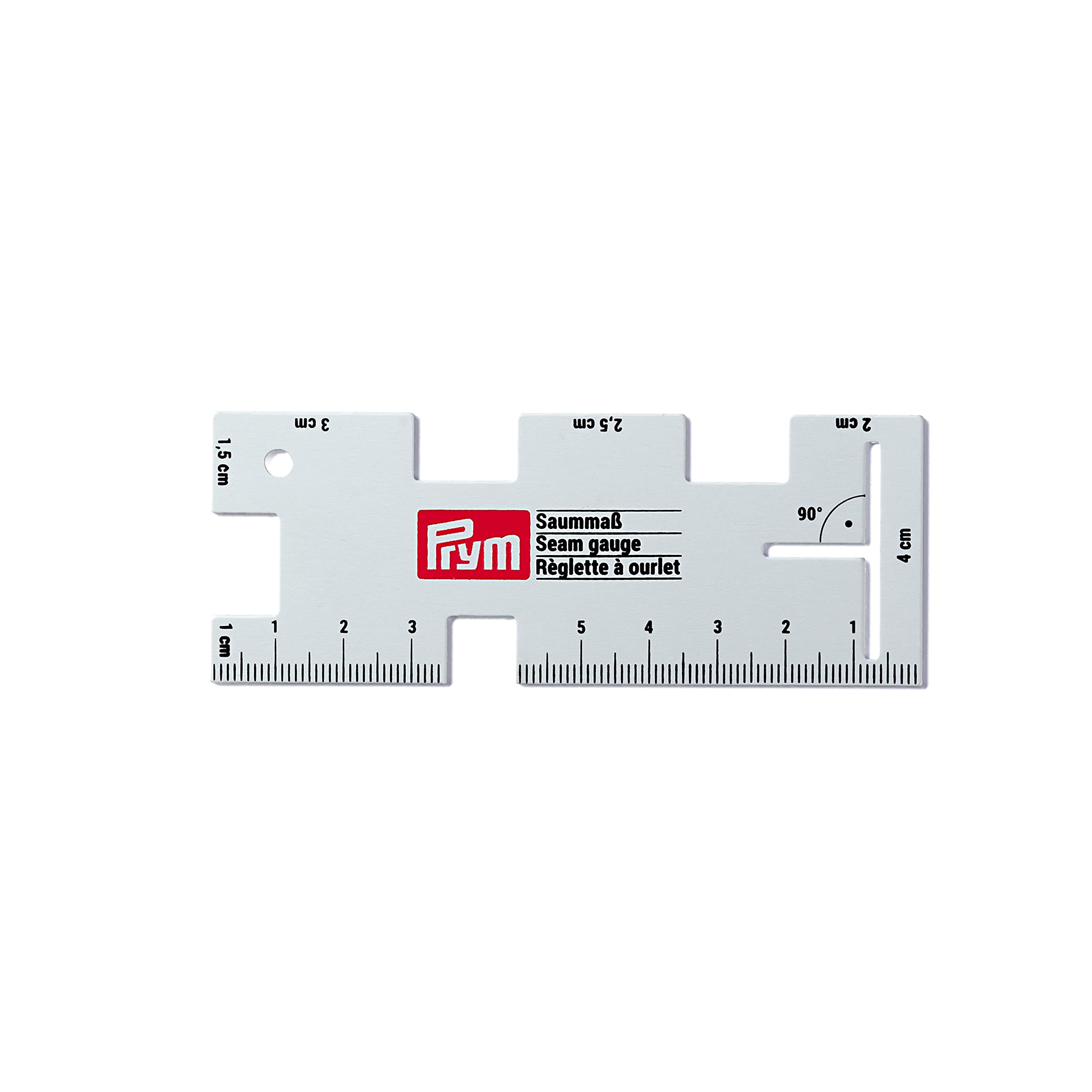 Prym Seam Gauge Metal, Metallic, 14.8 x 7.2 x 2.5 cm