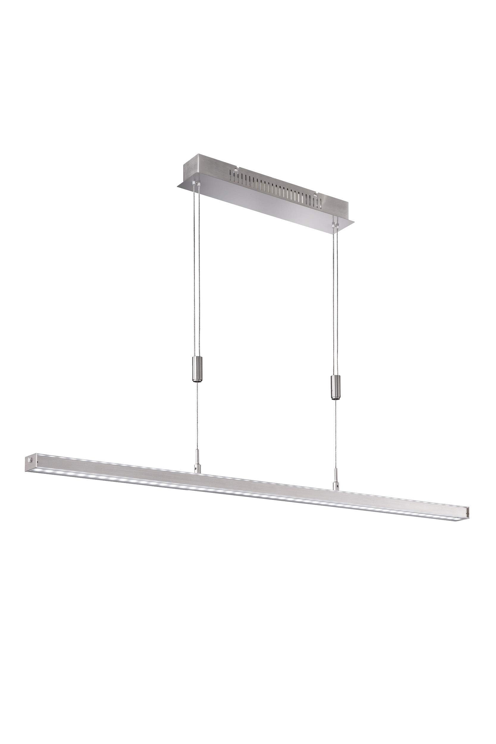 Fischer & Honsel Vitan TW Pendant Light 1x LED 15.0 Watt Including 1x LED 15.0 W, 3 Levels CCT, Height-Adjustable, Fully Dimmable, 115 x 7 x 150 cm (L x W x H), 3500 lm, 2700 K / 3350 K / 40 00K