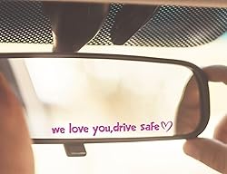 Set of 2 We Love You, Drive Safe Multi-Surface