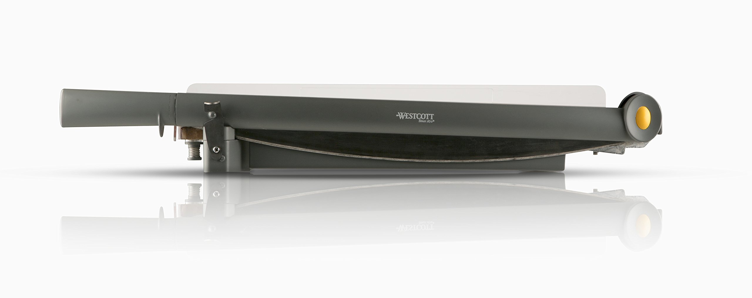 Westcott ACM15108 TrimAir Titanium Wood Guillotine Paper Trimmer with Anti-Microbial Protection, 18"