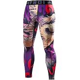 LAFROI Men's Quick Dry Cool Compression Fit Tights Leggings Waistband-YSK08