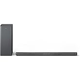 Philips B6309 2.1 Channel Soundbar with Wireless Subwoofer,3D Surround Sound with DTS Virtual:X & Dolby Atmos,Easy Setup with Roku TV Ready™,APP or Remote Control,HDMI eARC,Slim Design,Dark Grey