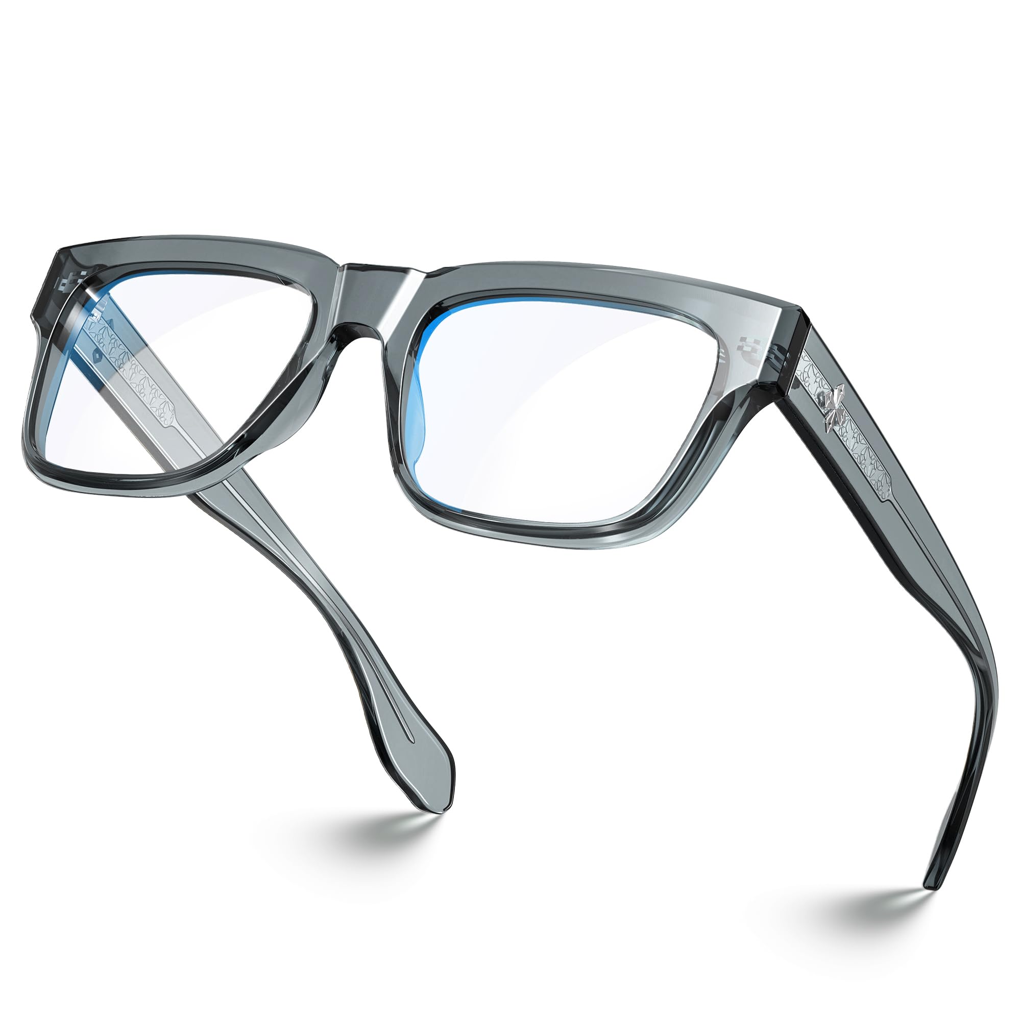 Photo 1 of VISOONE TR90 Square Blue Light Blocking Glasses Fashion Computer Eyewear for Women and Men RANDI