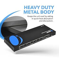 OREI HDMI Splitter 1 in 4 Out – 4K@30Hz HDMI 2.0
