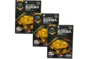 Spice Voyage Curry Paste 3 Pack Combo - Indian Korma Gravies 10.6 Ounces Each Just In 15 Mins Quick Easy Cooking, Irresistible Flavor, and Healthy Vegetarian Meals