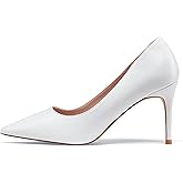 Elisabet Tang 3 in Classic Pointy Pull on Heeled Wedding Pumps - Comfortable Stiletto Closed Toe Dress Heels for Prom Work