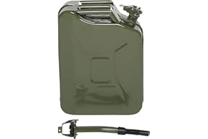 SOONEEDEAR 5 Gallon Metal Storage Jar, Versatile Water and Liquid Container for Cars, Trucks, Motorcycles, Durable 5 Gallon Metal Jar for Automotive Equipment, Spout & Handle Include, Green