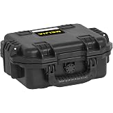 MEIJIA Premium Waterproof Hard Compact Camera Case with customizable fit foam,Full Protection with Light&amp;Convenient Design,11.8"x9.82"x4.7",Elegant Black