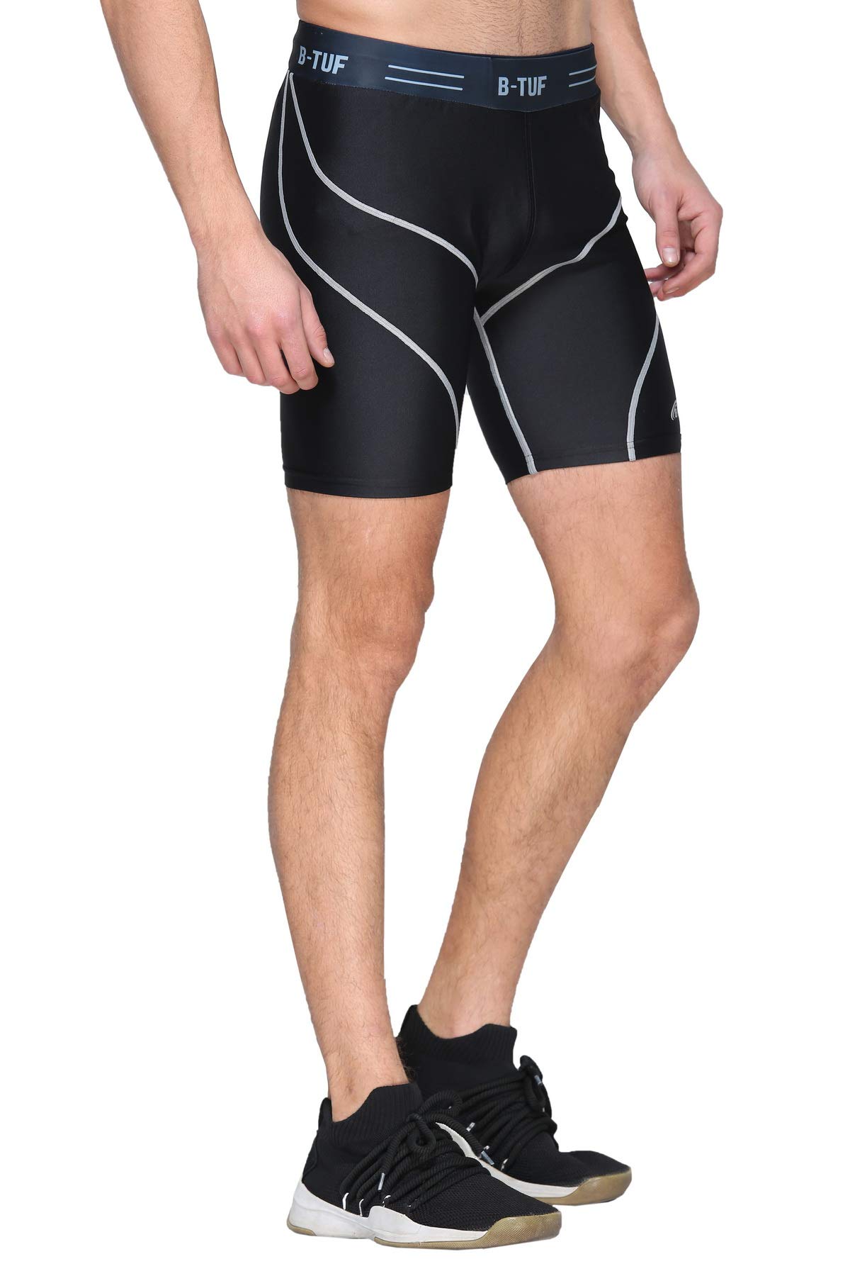 Mens Compression Shorts Tights Lycra for Gym Swimming Running Cycling