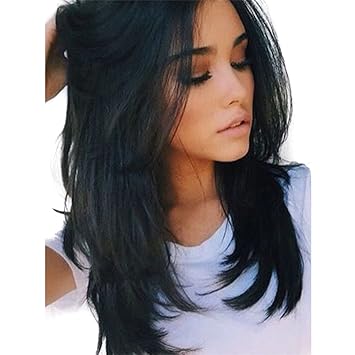 Magideal 18 Inch Fashion Women Natural Long Straight Synthetic