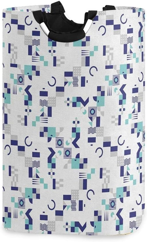 DYCBNESS Cesto para la Colada,Patrón de inspiración Art Deco de los