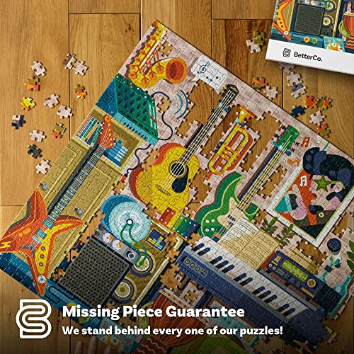 BetterCo. Feeling Groovy Music Room Puzzle with Guitars, Keyboard Piano