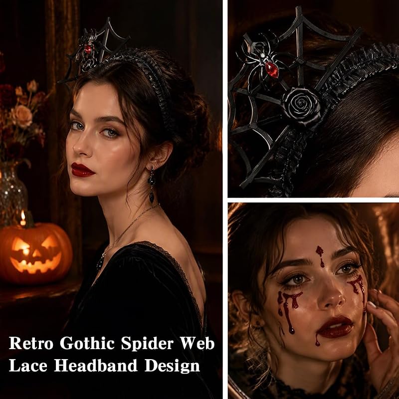 Halloween Teufelshörner Stirnband mit Pailletten-Gabel – 2-teiliges Rot-Schwarzes Dämonen Kostümzubehör für Erwachsene, Unisex Faschingsparty, Maskerade & Karneval — Foto 4 von 7